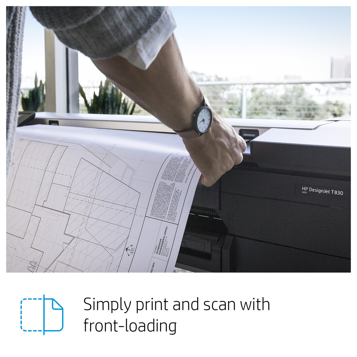 HP Designjet T830 24-in Multifunction Printer