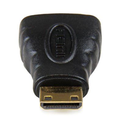 StarTech.com Mini HDMI to HDMI Adapter - 4K High Speed HDMI Adapter - 4K 30Hz Ultra HD High Speed HDMI Adapter - HDMI 1.4 - Gold Plated Connectors - UHD Mini HDMI Adapter 4K - Black