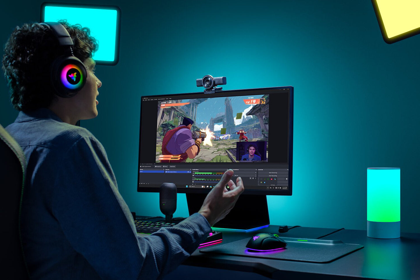 Razer Kiyo V2 X webcam 3.7 MP 2560 x 1440 pixels USB Black