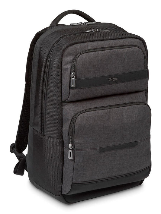 Targus CitySmart backpack Casual backpack Black, Grey Faux leather, Polyurethane (PU)