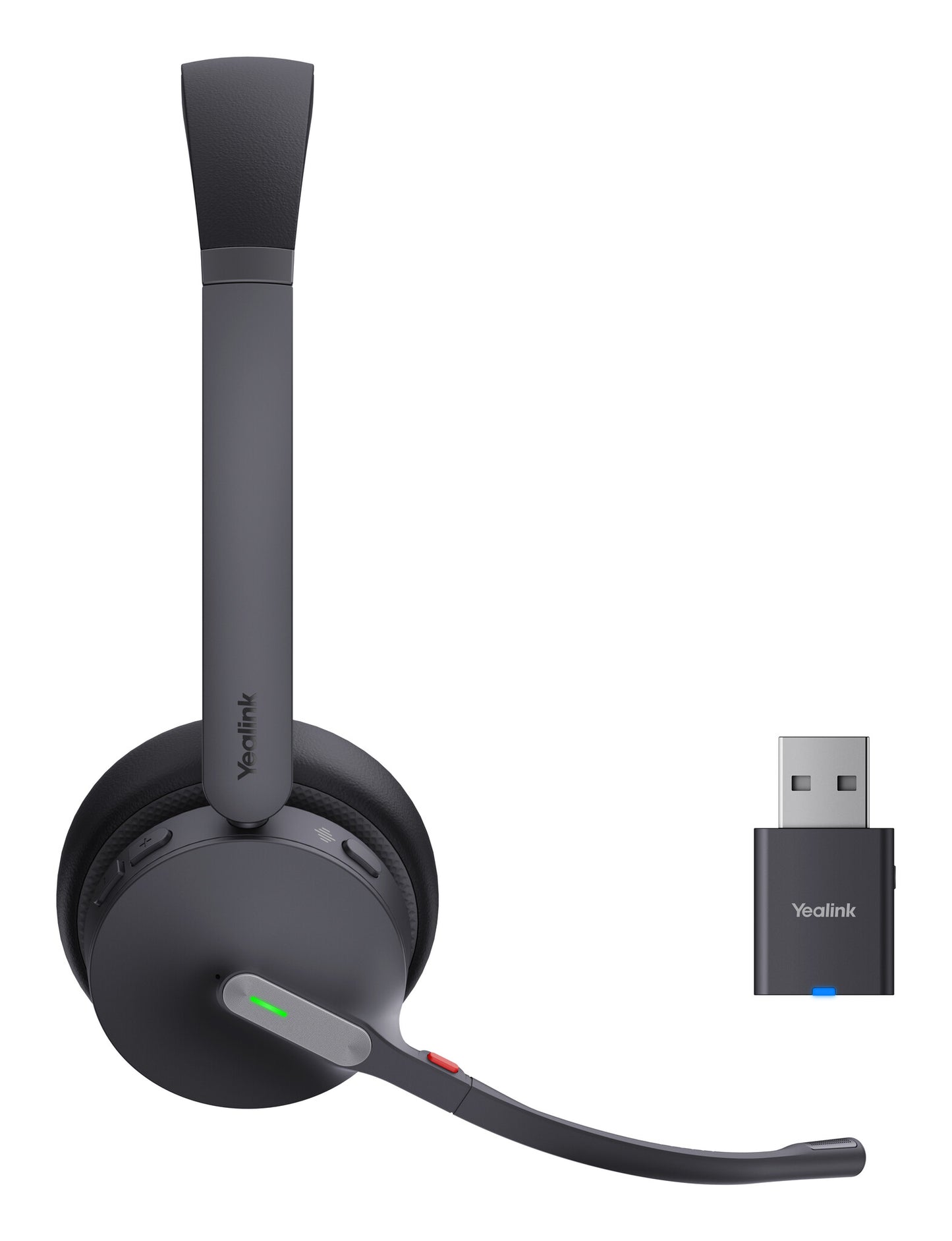 Yealink WH64 Hybrid Dual UC Headset Wireless Head-band Office/Call center Micro-USB Bluetooth Black