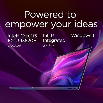 Lenovo IdeaPad Slim 3 15IRU10 Intel Core 3 100U Laptop 38.9 cm (15.3") WUXGA 8 GB DDR5-SDRAM 256 GB SSD Wi-Fi 7 (802.11be) Windows 11 Home English Grey