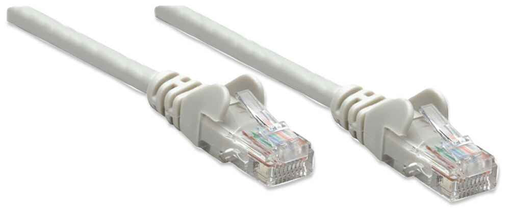 Intellinet Network Patch Cable, Cat6, 5m, Grey, CCA, U/UTP, PVC, RJ45, Gold Plated Contacts, Snagless, Booted, Lifetime Warranty