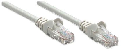 Intellinet Network Patch Cable, Cat6, 1.5m, Grey, CCA, U/UTP, PVC, RJ45, Gold Plated Contacts, Snagless, Booted, Lifetime Warranty
