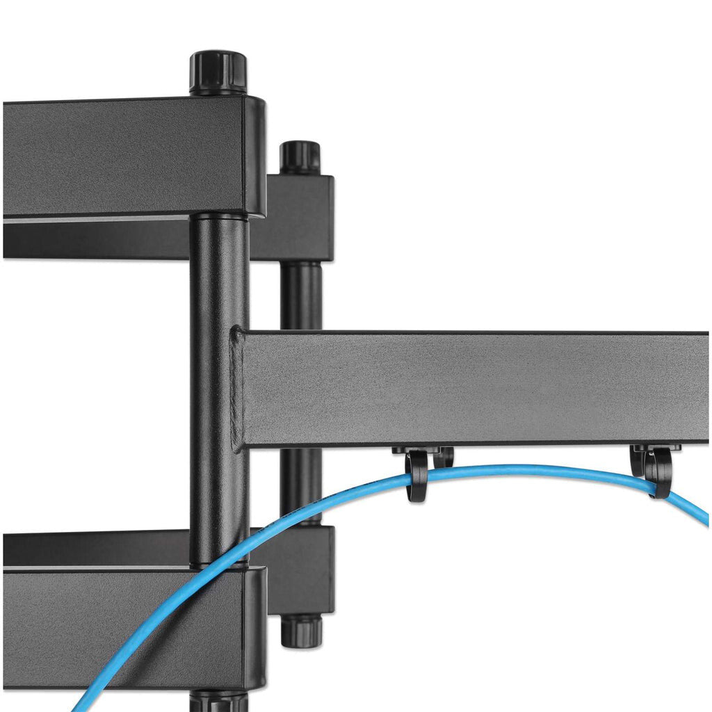 Manhattan Wall Mount for TV & Monitors (Full Motion), For screens 37" to 100", VESA compatibility: all between 200x200mm to 900x600mm - check the dimensions of the four mounting holes on back of screen to ensure it fits, Max 80kg, Black, Bracket, Lifetime