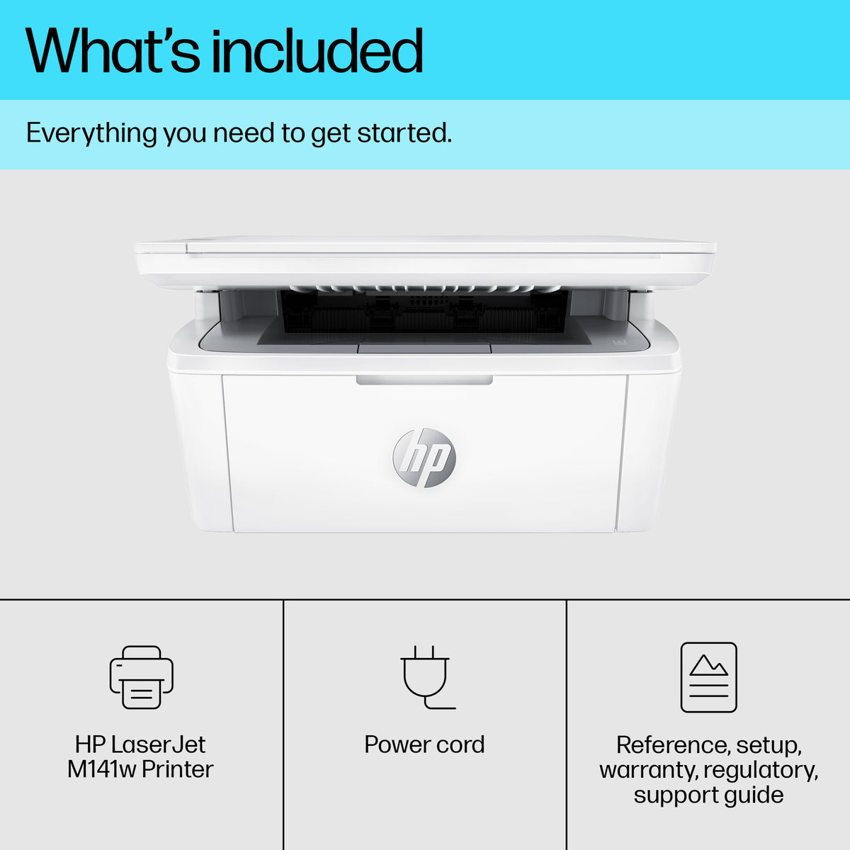 HP LaserJet M140w Wireless Multifunction Black and white Printer, Copier, Scanner