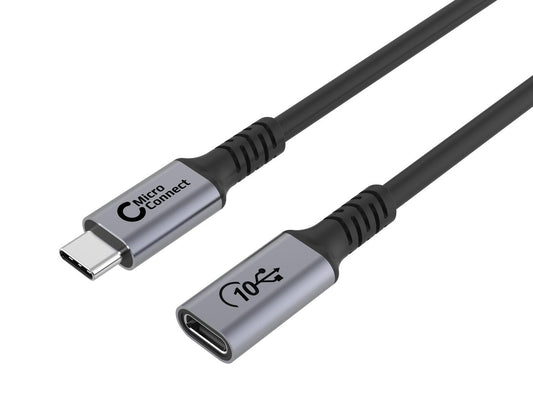 Microconnect USB3.2CC1EX USB cable 1 m USB4 Gen 2x2 USB C Black