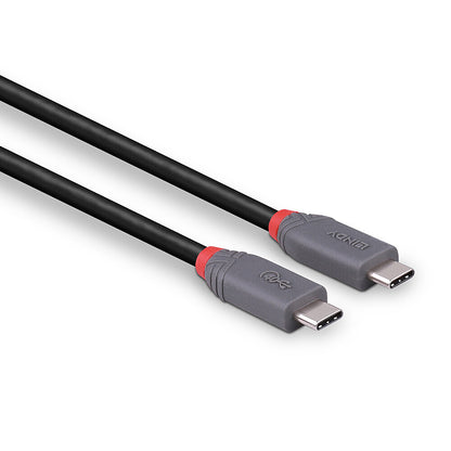 Lindy 0.8m USB 4 Type C Cable, 40Gbps, Anthra Line