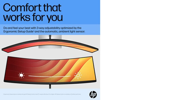 HP E45c G5 DQHD Curved Monitor