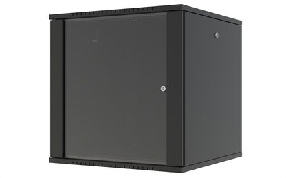 Lanview RWF12U66BL rack cabinet 12U Wall mounted rack Black