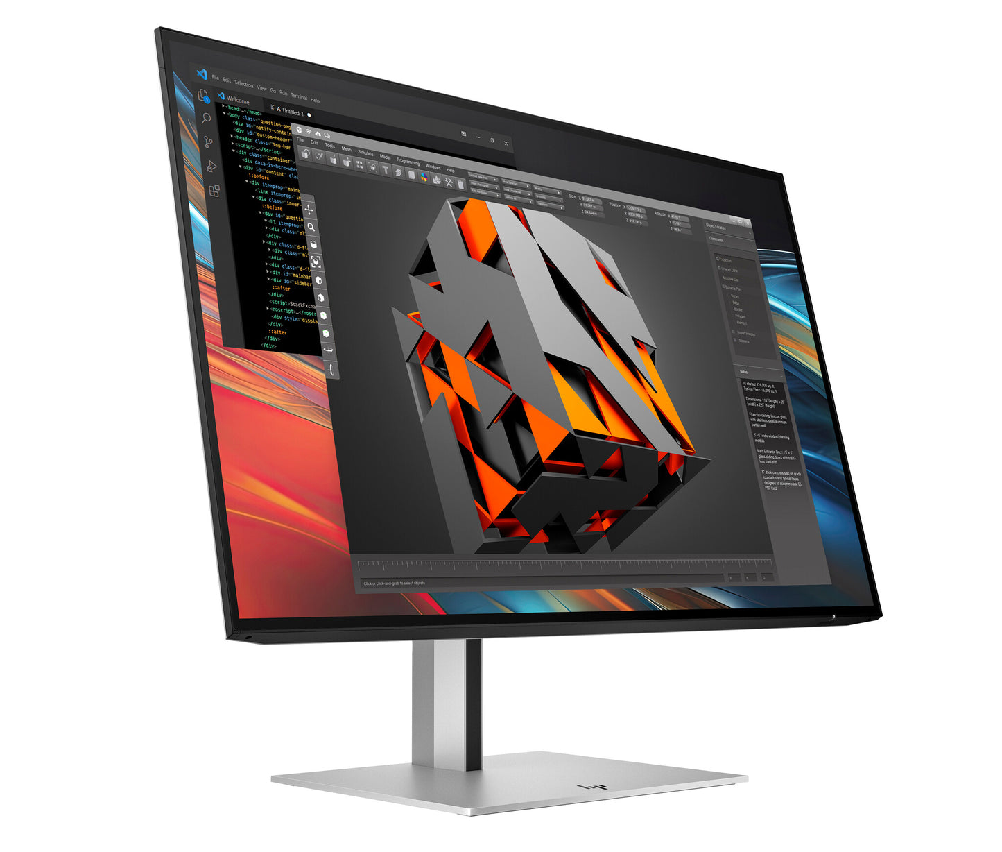 HP Series 7 Pro 24 inch WUXGA Monitor - 724pn PVC Free