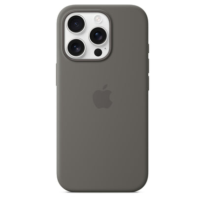 Apple iPhone 16 Pro Silicone Case with MagSafe - Stone Gray