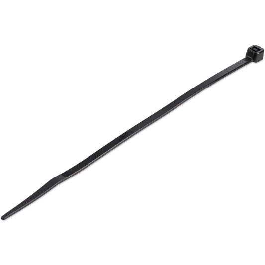 StarTech.com 1000-Pack 6"(15cm) Cable Ties - 1/8"(3.6mm) wide, 1-3/8"(39mm) Bundle Diameter, 40lb(18kg) Tensile Strength, Nylon Self Locking Zip Ties with Curved Tip, UL Listed, Black - TAA