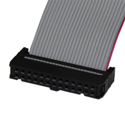 StarTech.com Low Profile 16in Parallel Port Header Cable Adapter with Bracket – DB25 (F) to IDC26