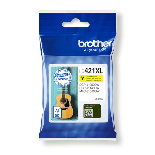 Brother LC-421XLY ink cartridge 1 pc(s) Original High (XL) Yield Yellow