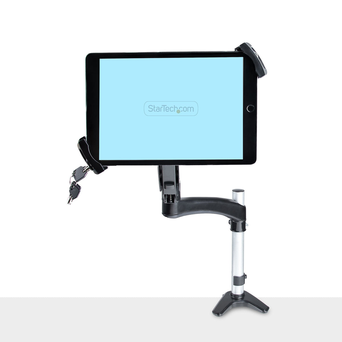 StarTech.com VESA Mount Adapter for Tablets 7.9 to 12.5in - Up to 2kg (4.4lb) - 75x75/100x100 VESA Patterns - Universal Anti-Theft Tablet VESA Mount Clamp - Secure Tablet Mount - Black