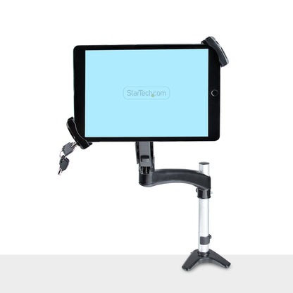 StarTech.com VESA Mount Adapter for Tablets 7.9 to 12.5in - Up to 2kg (4.4lb) - 75x75/100x100 VESA Patterns - Universal Anti-Theft Tablet VESA Mount Clamp - Secure Tablet Mount - Black