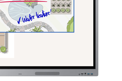 Samsung WE75FX interactive whiteboard 190.5 cm (75") 3840 x 2160 pixels Touchscreen Grey HDMI