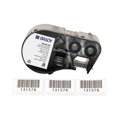 Brady M4-90-422 printer label Black, White Self-adhesive printer label