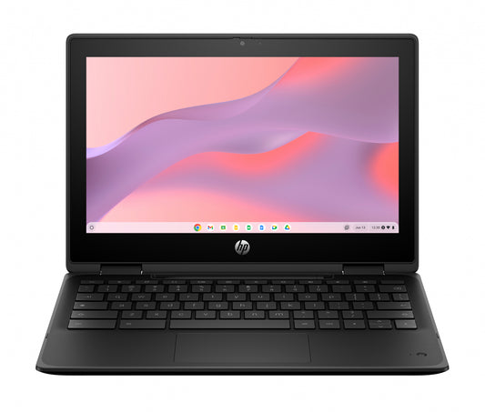 HP Fortis Flip G1m Chromebook MediaTek Kompanio 520 29.5 cm (11.6") Touchscreen HD 4 GB LPDDR4x-SDRAM 32 GB eMMC Wi-Fi 6 (802.11ax) ChromeOS Black