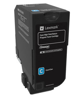 Lexmark 74C2HC0 toner cartridge 1 pc(s) Original Cyan