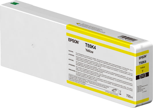 Epson Singlepack Yellow T55K400 UltraChrome HDX/HD 700ml ink cartridge