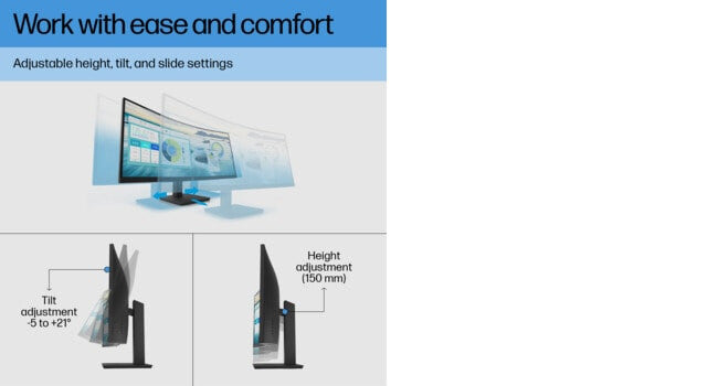 HP P34hc G4 WQHD USB-C Curved Monitor