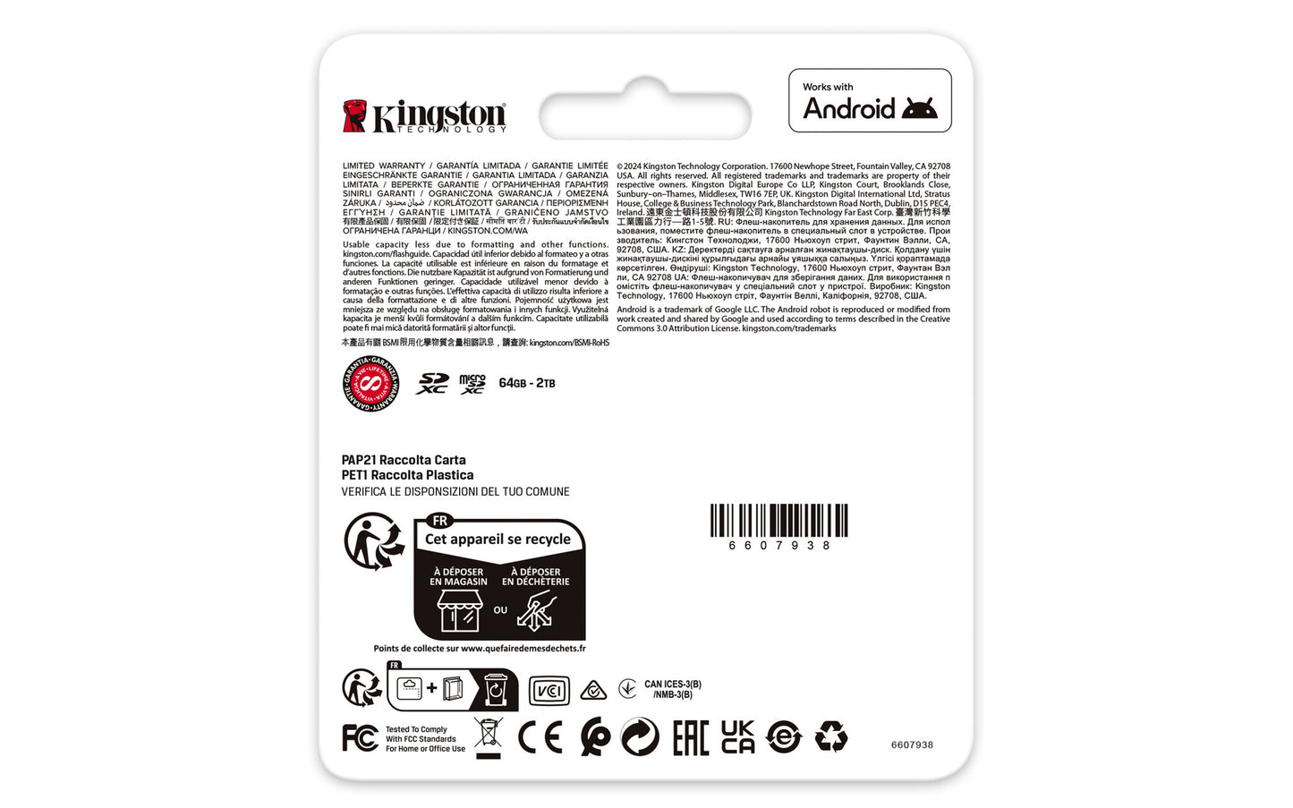 Kingston Technology Canvas Go! Plus 64GB SDXC Canvas Go Plus Gen4 200MB/s C10 UHS-I U3 V30