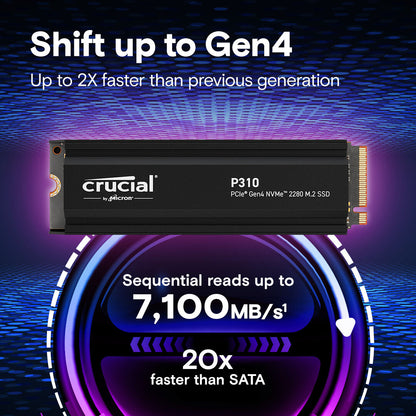 Crucial P310 1 TB M.2 PCI Express 4.0 NVMe