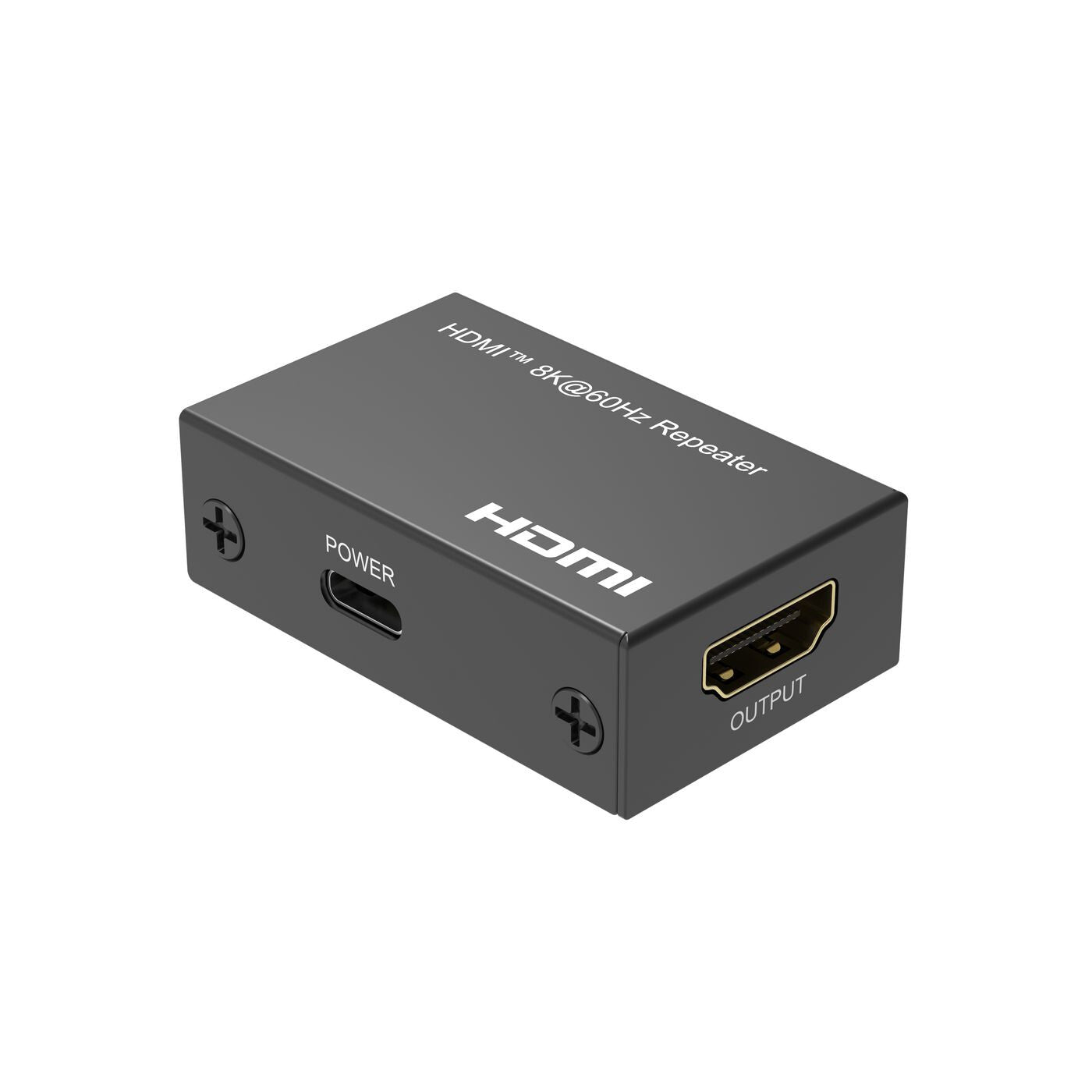 Microconnect MC-HDMIREPEATER-8K AV extender Black