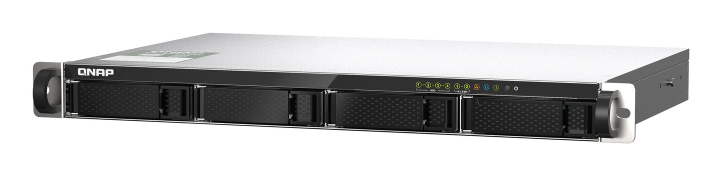 QNAP TS-435XeU NAS Rack (1U) Marvell CN9131 4 GB DDR4 16 TB HDD QNAP QTS Black, Grey
