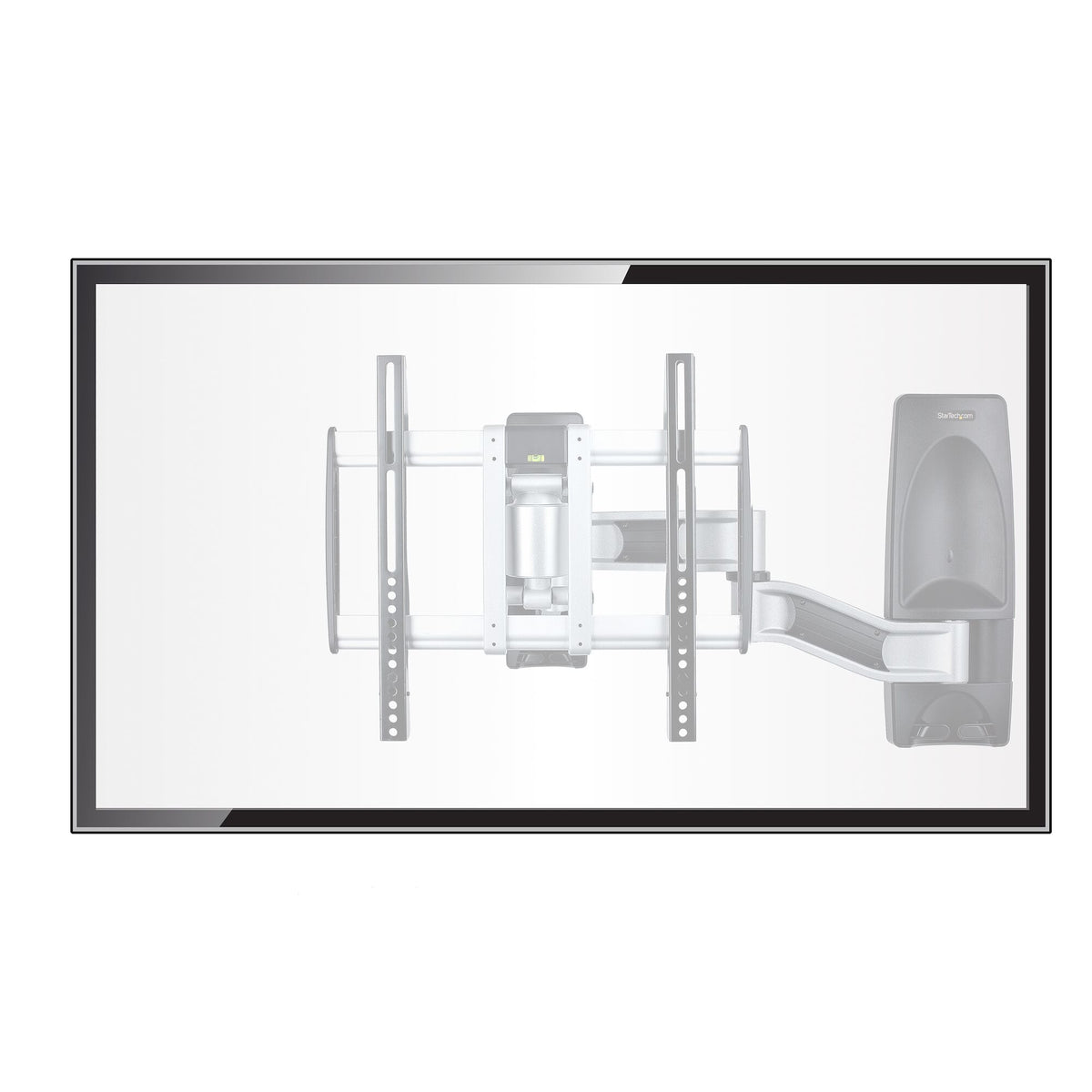 StarTech.com Articulating TV Wall Mount, VESA Wall Mount, Supports 26 to 65 inch/99lb/Flat/Curved TVs, Retractable Low Profile Wall Mount TV Bracket, Adjustable Corner TV Wall Mount - TAA
