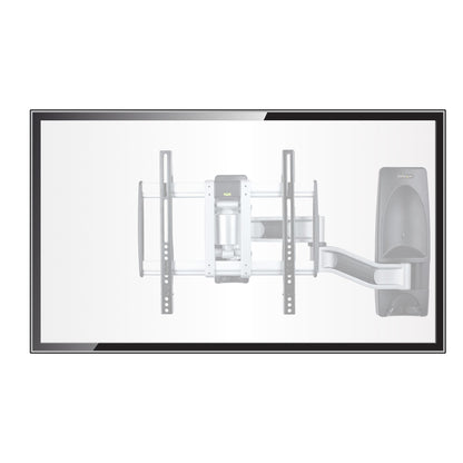 StarTech.com Articulating TV Wall Mount, VESA Wall Mount, Supports 26 to 65 inch/99lb/Flat/Curved TVs, Retractable Low Profile Wall Mount TV Bracket, Adjustable Corner TV Wall Mount - TAA