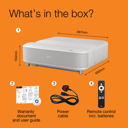 Epson Lifestudio Grand — EH-LS670W Diamond White