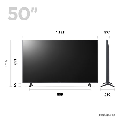 LG 50UR78006LK.AEK TV 127 cm (50") 4K Ultra HD Smart TV Wi-Fi Black