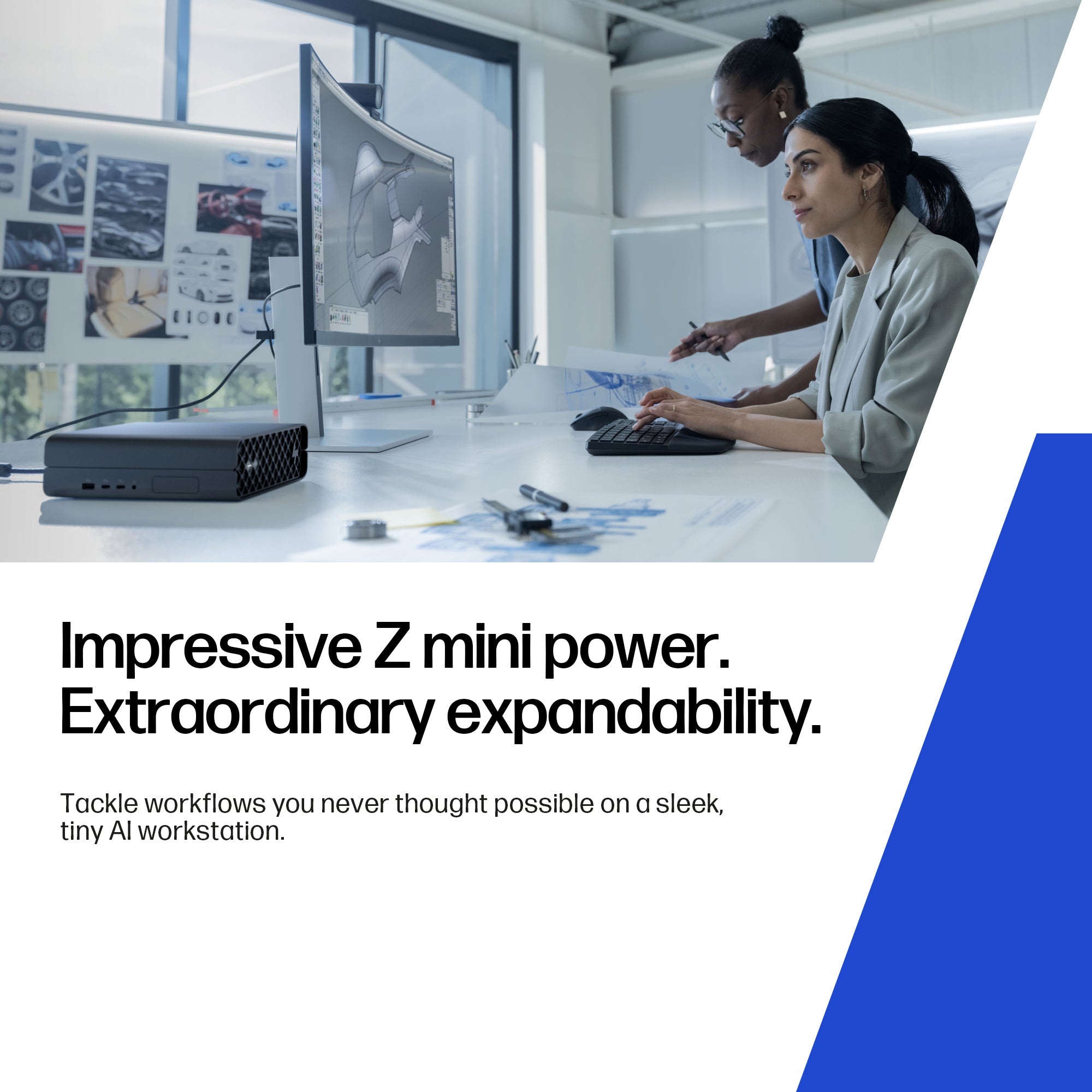 HP Z2 Mini G1i Intel Core Ultra 9 285 32 GB DDR5-SDRAM 1 TB SSD NVIDIA RTX 2000 Ada Windows 11 Pro Mini PC Workstation AI Workstation, AI PC Black