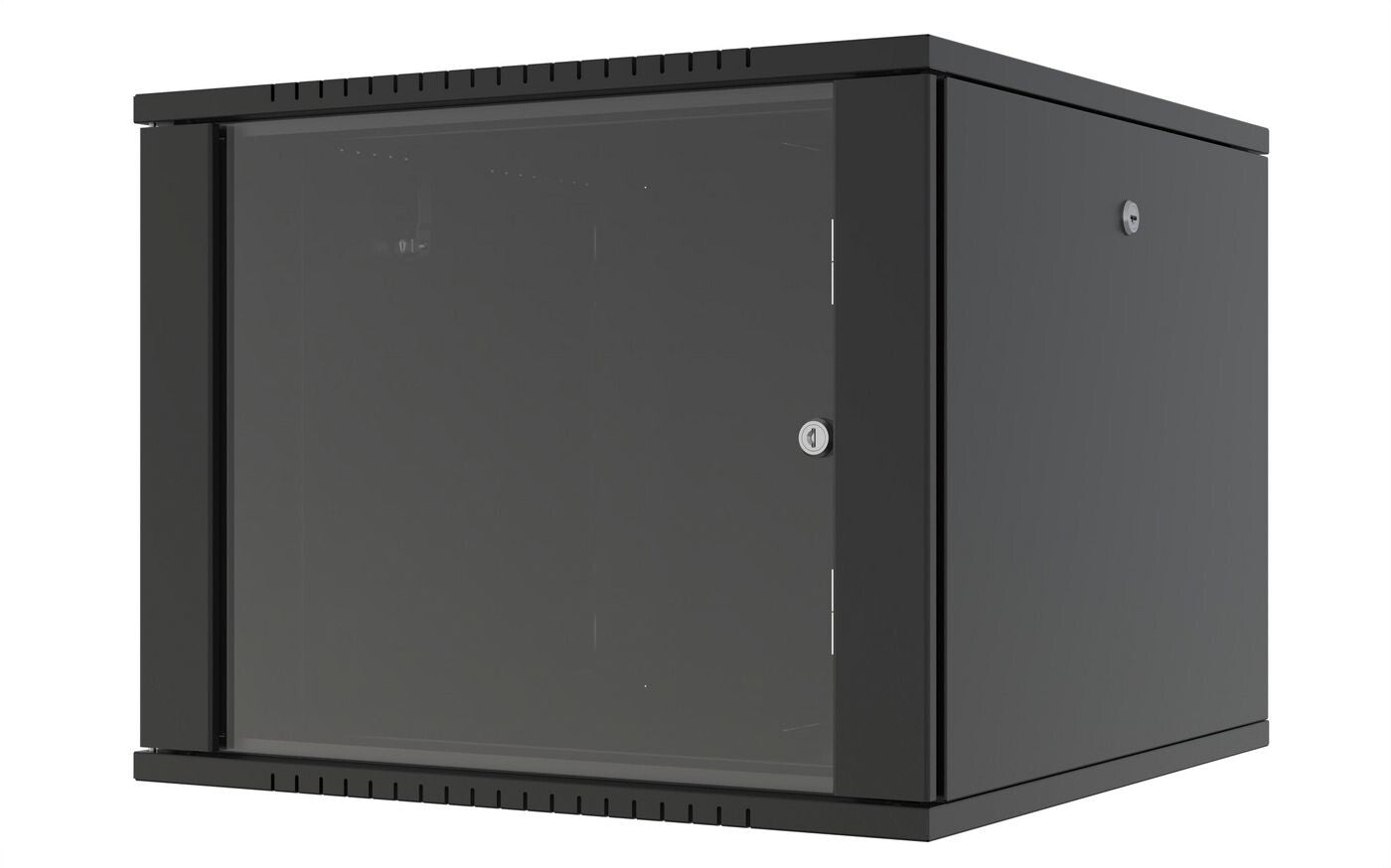 Lanview RWF09U66BL rack cabinet 9U Wall mounted rack Black