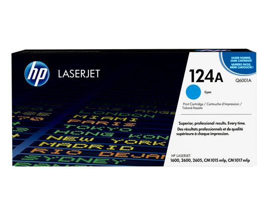 HP 124A Cyan Original LaserJet Toner Cartridge