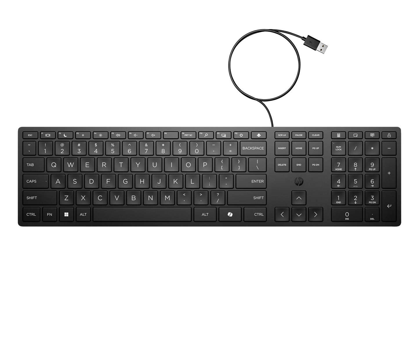 HP 9SR37UT#AC0 keyboard Office USB Black