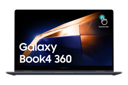 Samsung Galaxy Book4 360 NP754QGK-KG2UK laptop Intel Core 5 120U Hybrid (2-in-1) 39.6 cm (15.6") Touchscreen Full HD 16 GB LPDDR5x-SDRAM 256 GB SSD Wi-Fi 6E (802.11ax) Windows 11 Pro Grey