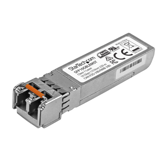StarTech.com MSA Uncoded SFP+ Module - 10GBASE-LRM - 10GbE Multi Mode Fiber (MMF) Optic Transceiver - 10GE Gigabit Ethernet SFP+ - LC 200 m - 1310nm - DDM, 10000 Mbit/s