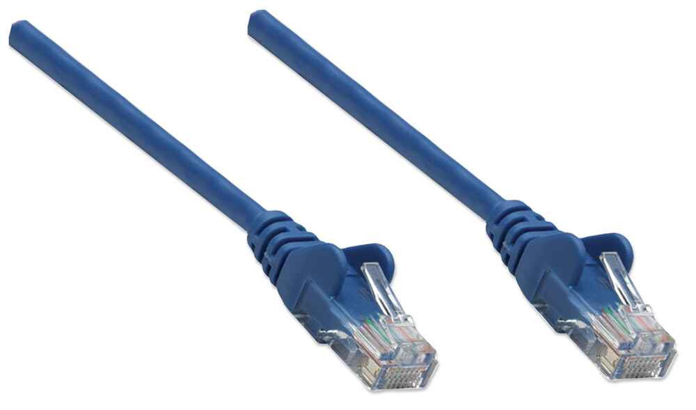 Intellinet Network Patch Cable, Cat6, 3m, Blue, CCA, U/UTP, PVC, RJ45, Gold Plated Contacts, Snagless, Booted, Lifetime Warranty