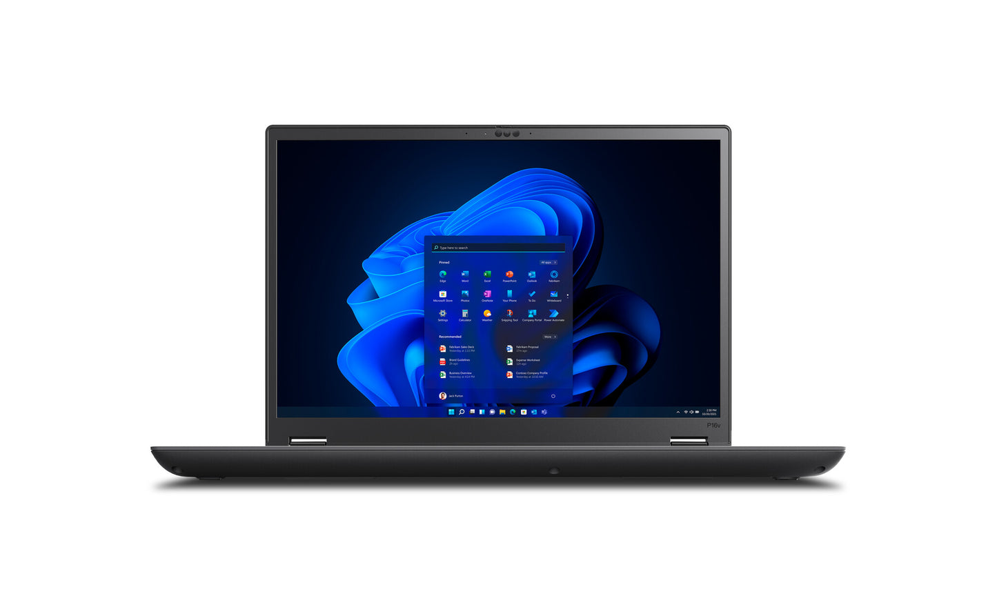 Lenovo ThinkPad P16v Gen 2 (Intel) Intel Core Ultra 9 185H Mobile workstation 40.6 cm (16") WUXGA 32 GB DDR5-SDRAM 1 TB SSD NVIDIA RTX 3000 Ada Wi-Fi 6E (802.11ax) Windows 11 Pro Black