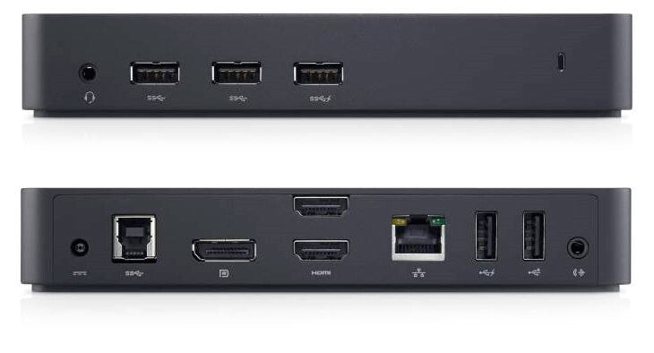 DELL 452-BBOP laptop dock/port replicator Wired USB 3.2 Gen 1 (3.1 Gen 1) Type-A Black