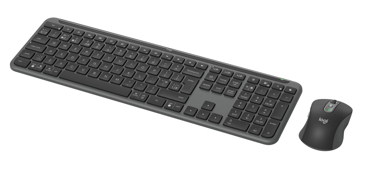Logitech Signature Slim MK950 for Business keyboard Mouse included Office RF Wireless + Bluetooth QWERTY UK English Graphite