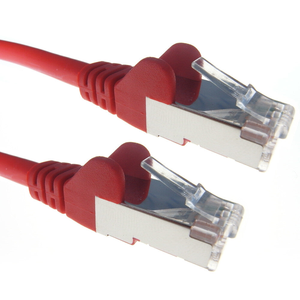 connektgear 3m RJ45 CAT6a SSTP Stranded Flush Moulded LS0H Network Cable - 26AWG - Red