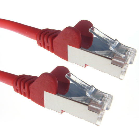 connektgear 3m RJ45 CAT6a SSTP Stranded Flush Moulded LS0H Network Cable - 26AWG - Red