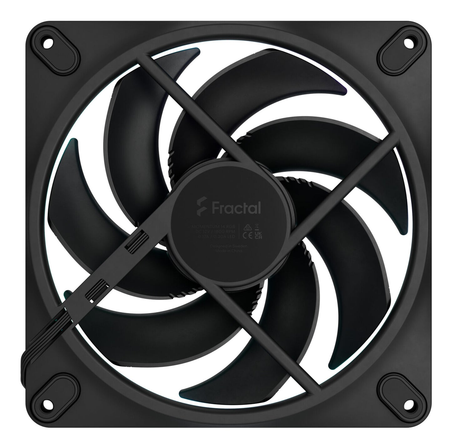 Fractal Design Momentum 14 RGB Computer case Fan 14 cm Black 1 pc(s)
