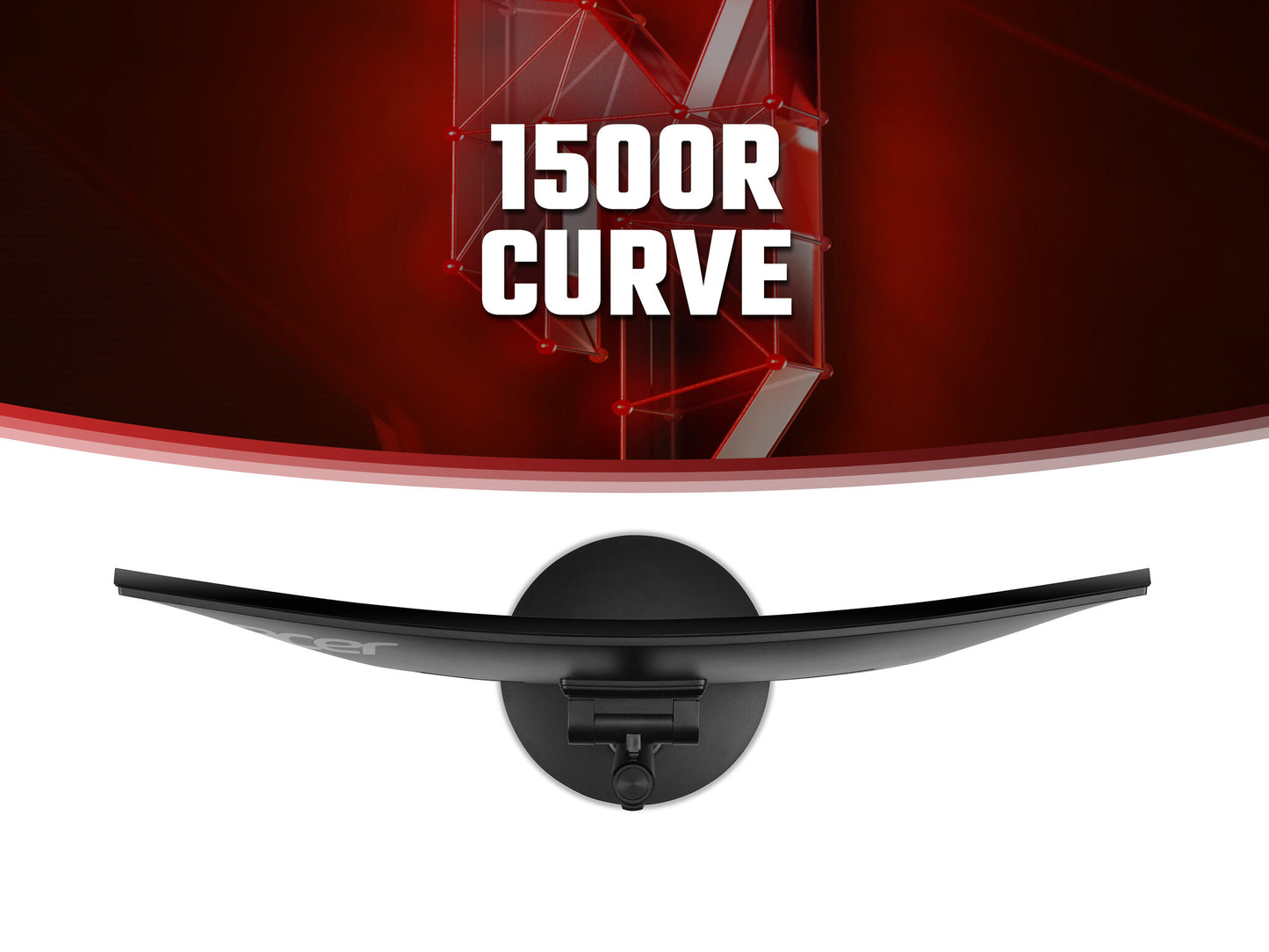 Acer Nitro KG2 Nitro XZ272S3 curved gaming monitor - 27", 1500R, Full HD, 180Hz, 1ms, FreeSync Premium, DisplayHDR 400, HDMI & DP