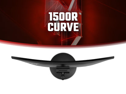 Acer Nitro KG2 Nitro XZ272S3 curved gaming monitor - 27", 1500R, Full HD, 180Hz, 1ms, FreeSync Premium, DisplayHDR 400, HDMI & DP